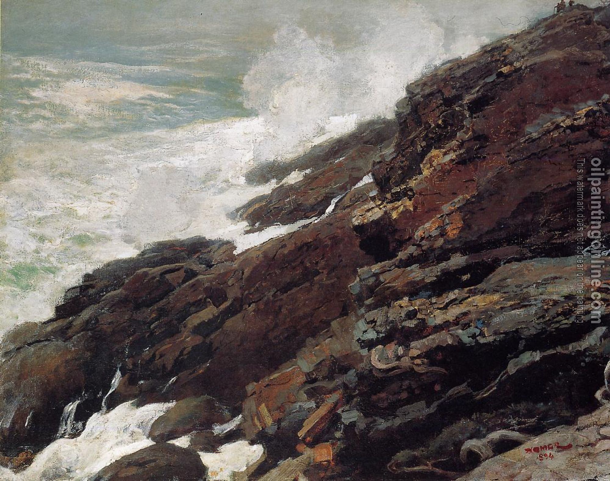 Homer, Winslow - High Cliff Coast of Maine